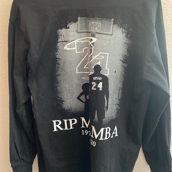 Kobe Bryant Mamba Forever Long Sleeve Black Tee Size M - Picture 7 of 10